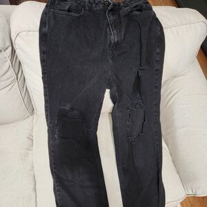 PacSun Men's Black Ripped Skinny Jeans